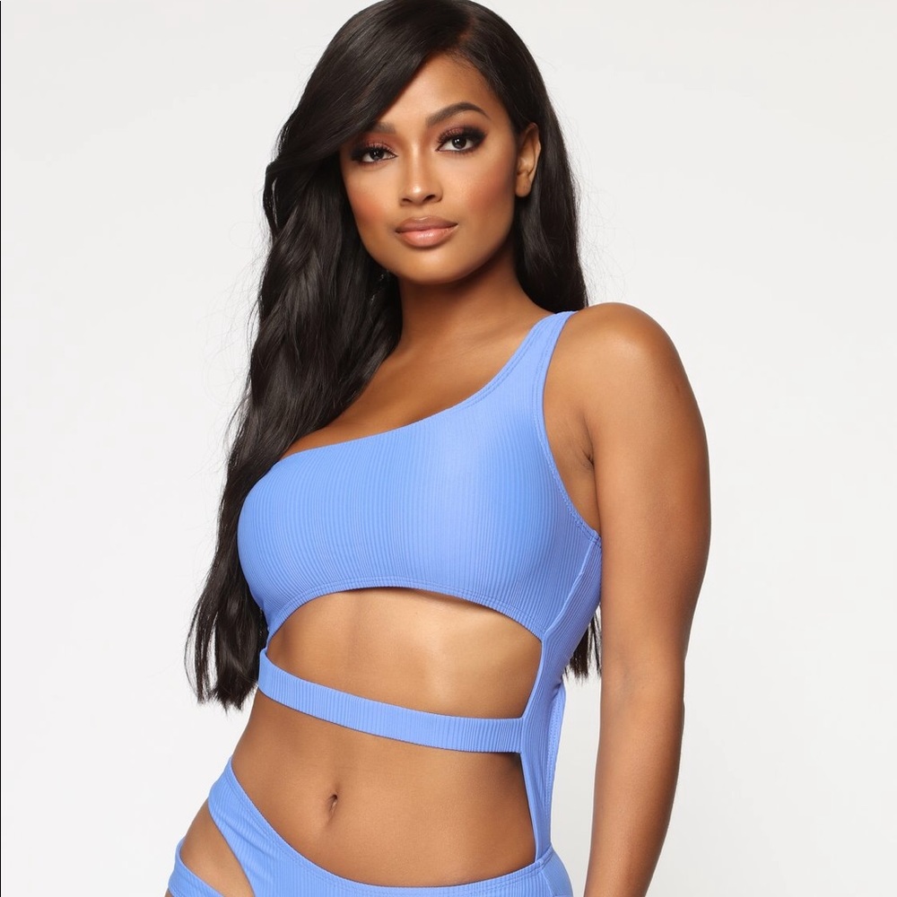 Fashion nova motion of the ocean blue swimsuit